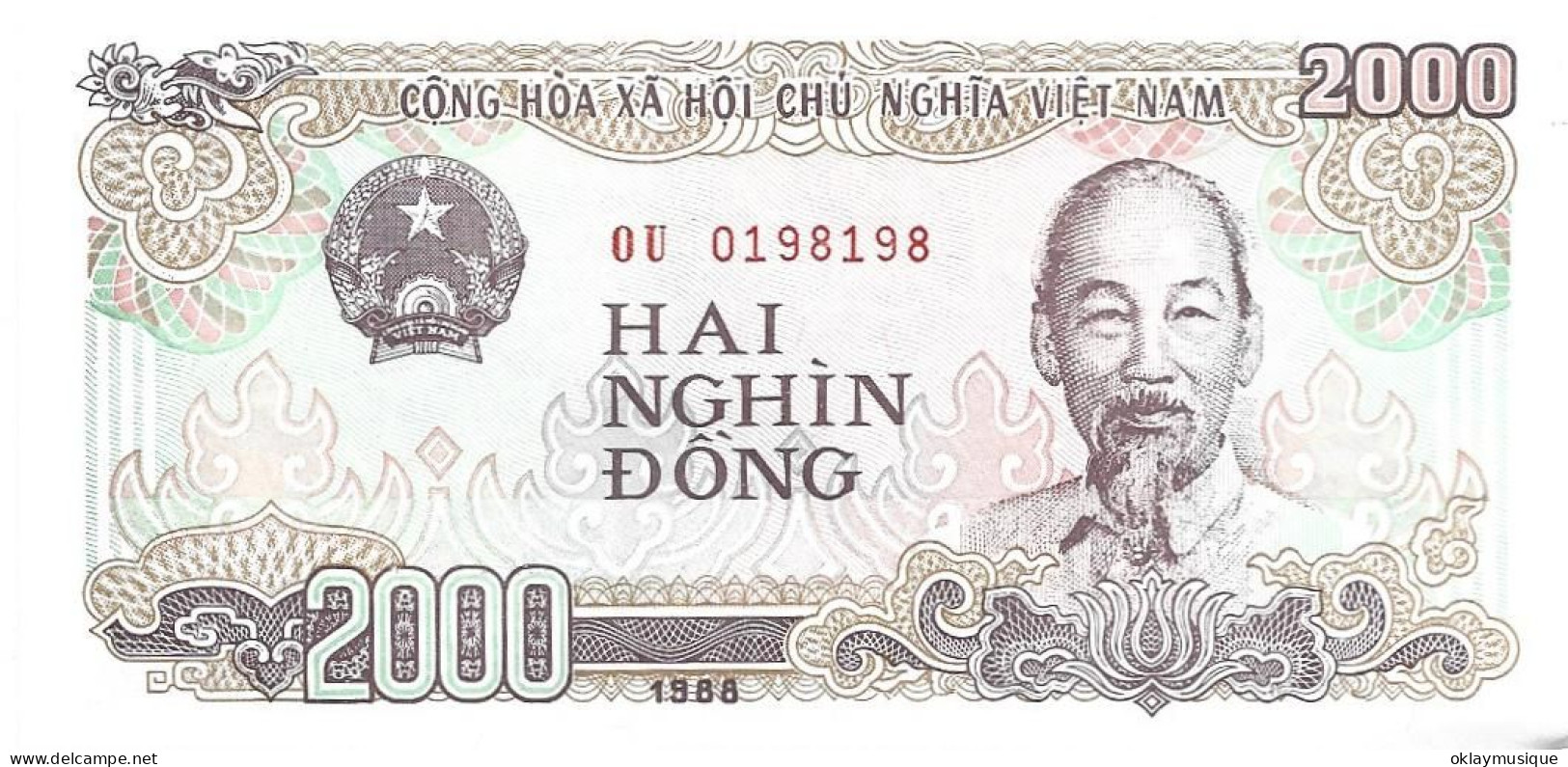 Viet-nam 2000 Dong 1988 - Other - Asia