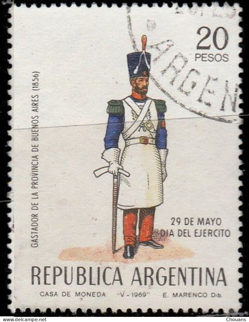Argentine 1969. ~ YT 836 - Journée De L'Armée - Oblitérés