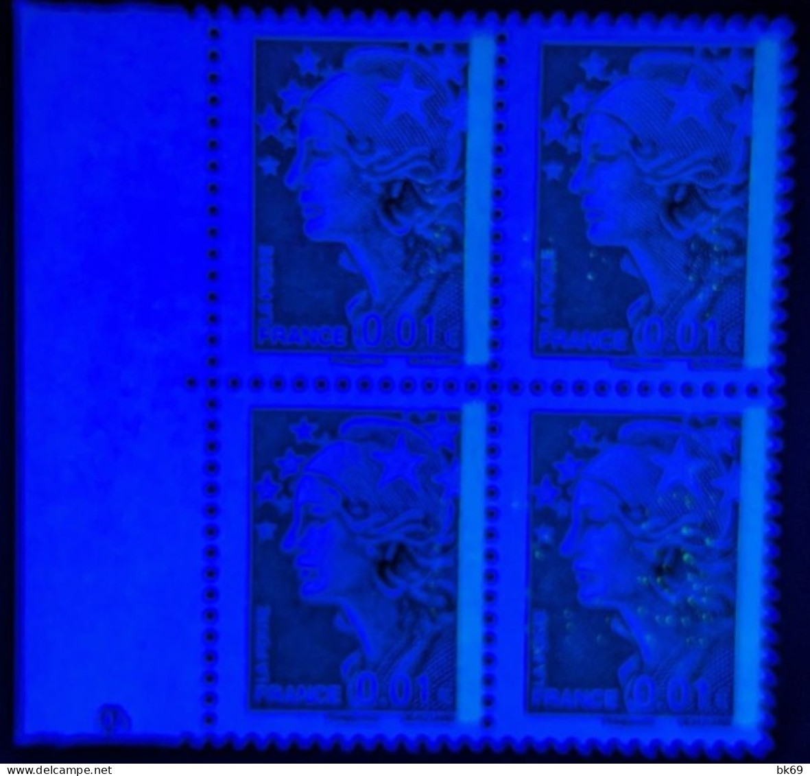 4226** Variété Collier De Phosphore, 2 Bloc De 4 Tp Avec Des Projections De PHO - Unused Stamps