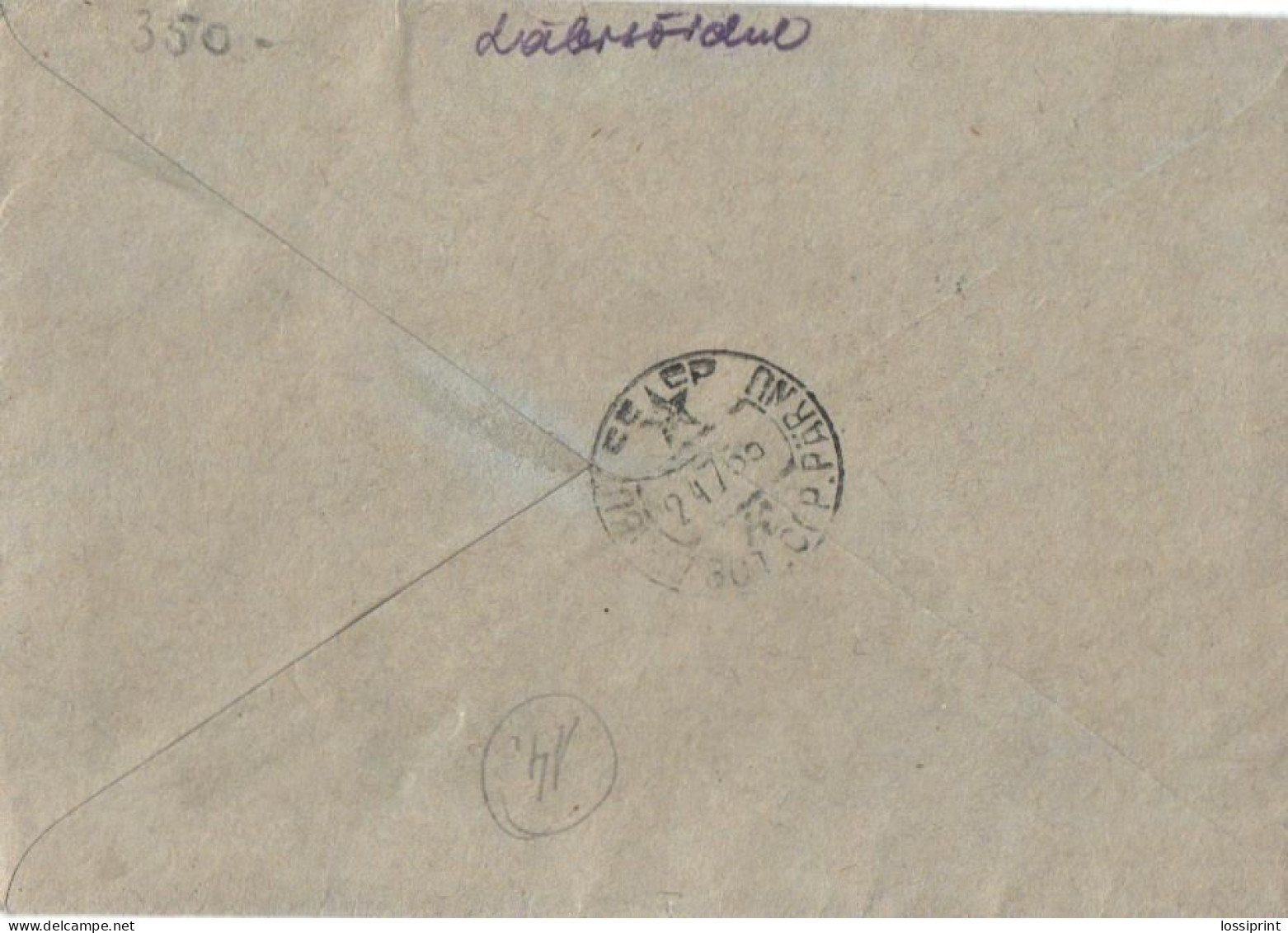 Soviet Union:Russia::Estonia:Registered Letter With Estonian USSR Stamps From Tallinn To Pärnu, 1955 - Cartas & Documentos