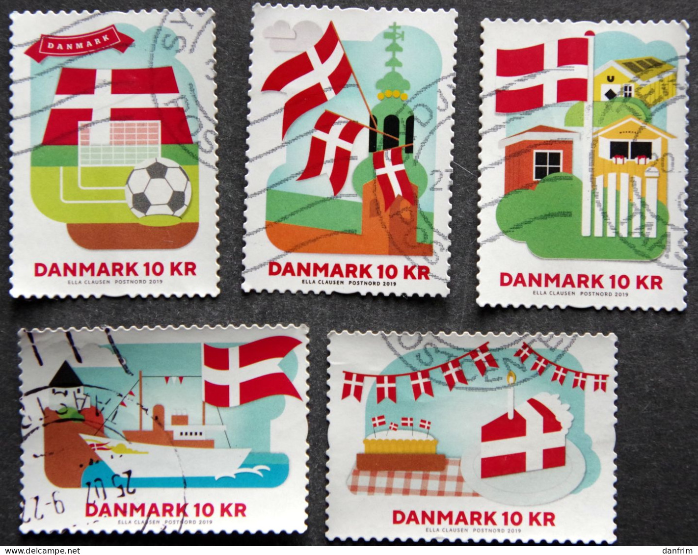 Denmark 2019    Minr.1963-67   (O)        (lot K 221) - Oblitérés