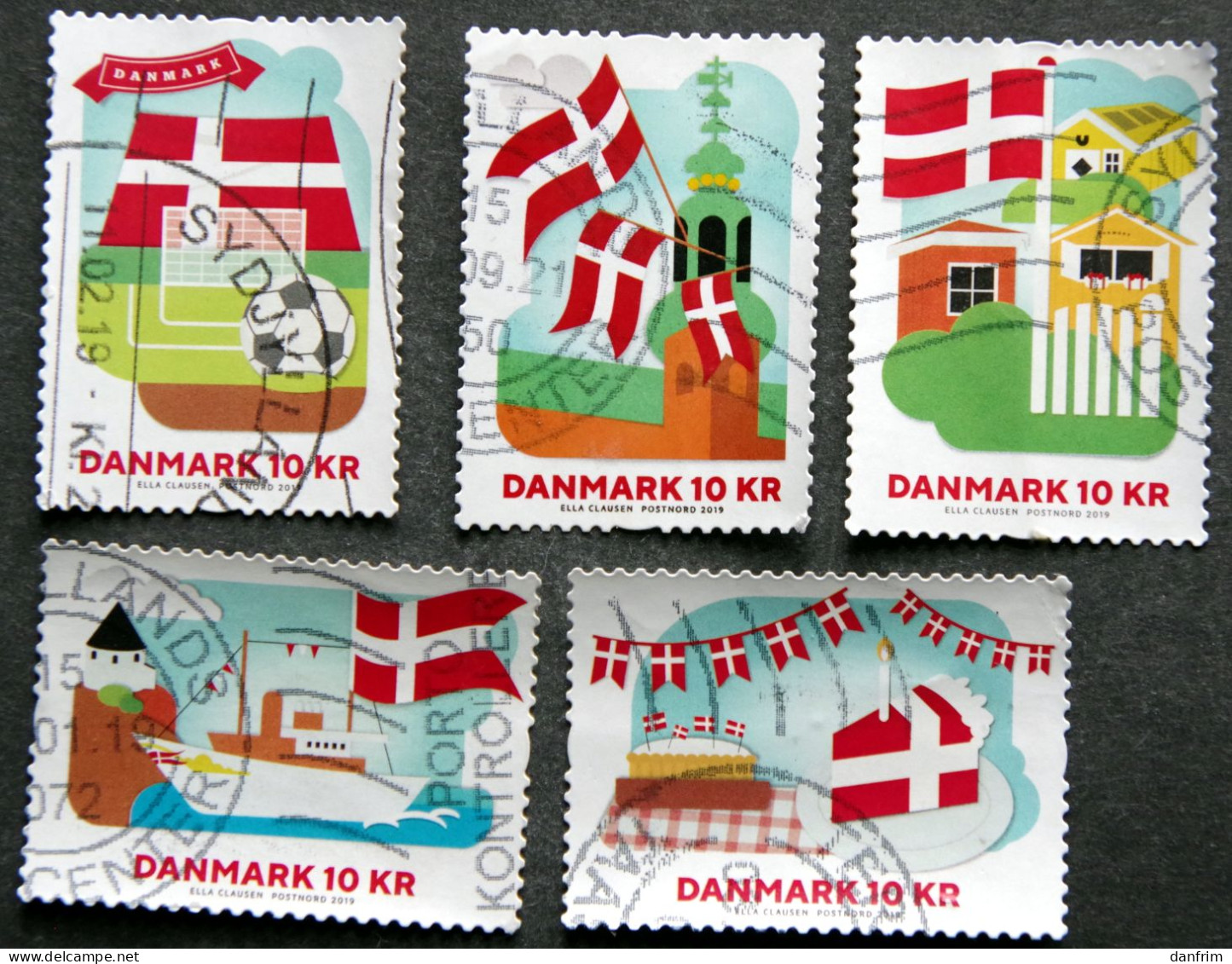 Denmark 2019    Minr.1963-67   (O)        (lot K 224) - Usado