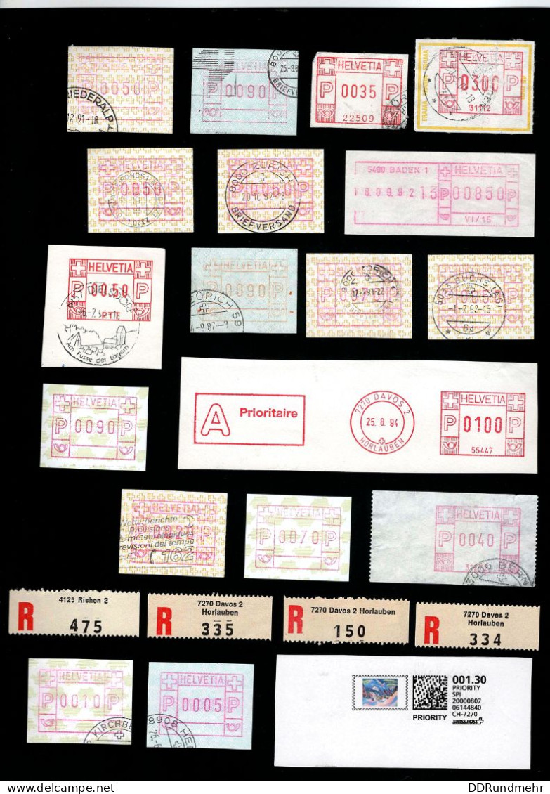 Lot Automatenmarken Gebraucht Used Siehe Scan - Automatic Stamps