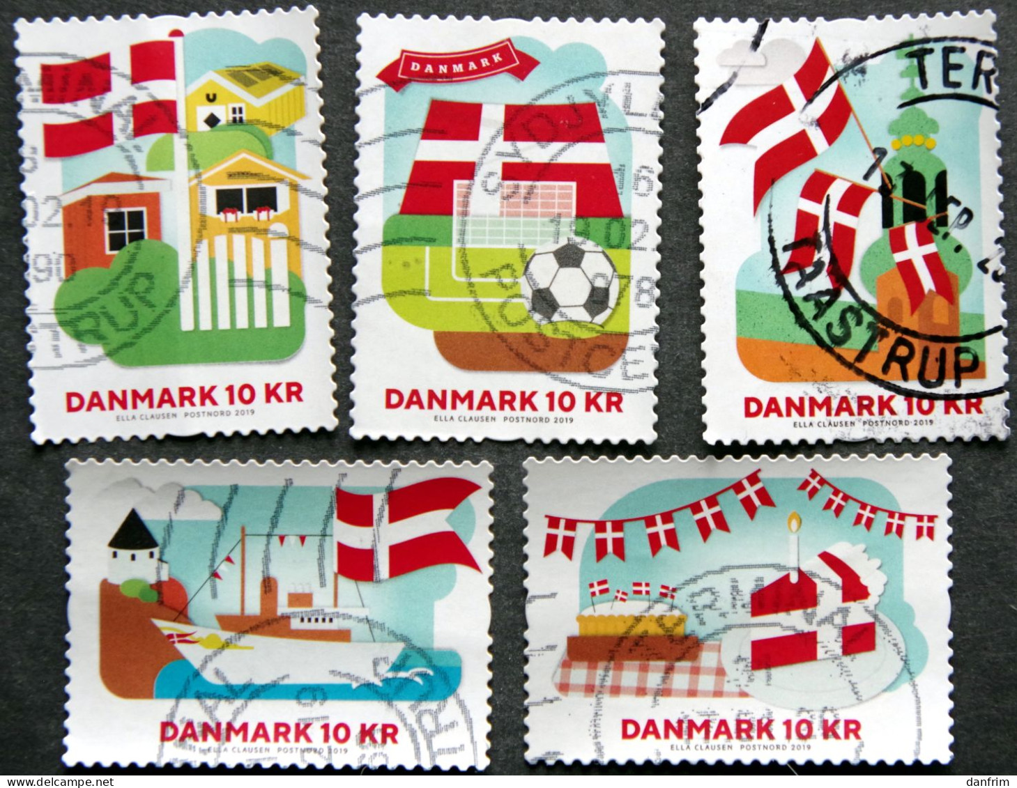 Denmark 2019    Minr.1963-67   (O)        (lot K 239) - Usado