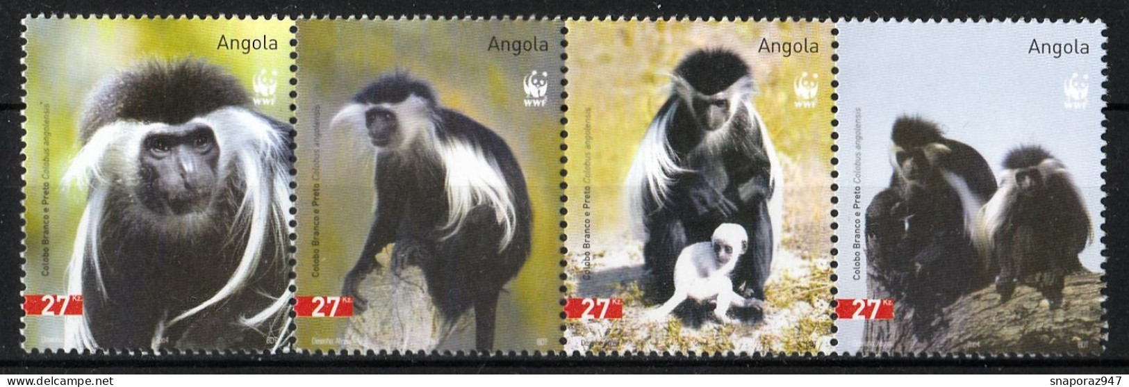 2004 Angola Colobus Monkey Set MNH** B529 - Apen