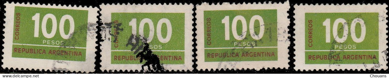 Argentine 1976. ~ YT 1043 + 1048x4 + 1067 - Chiffres (6 V) - Usados