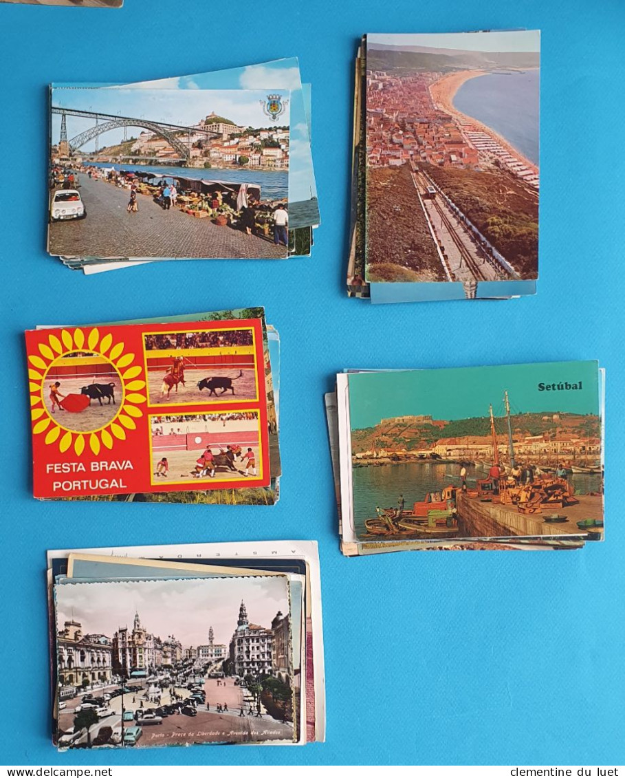 PORTUGAL LOT 220 CARTES POSTALES ANCIENNES MODERNES ET SEMI MODERNES TIMBRE STAMP - Sammlungen & Sammellose