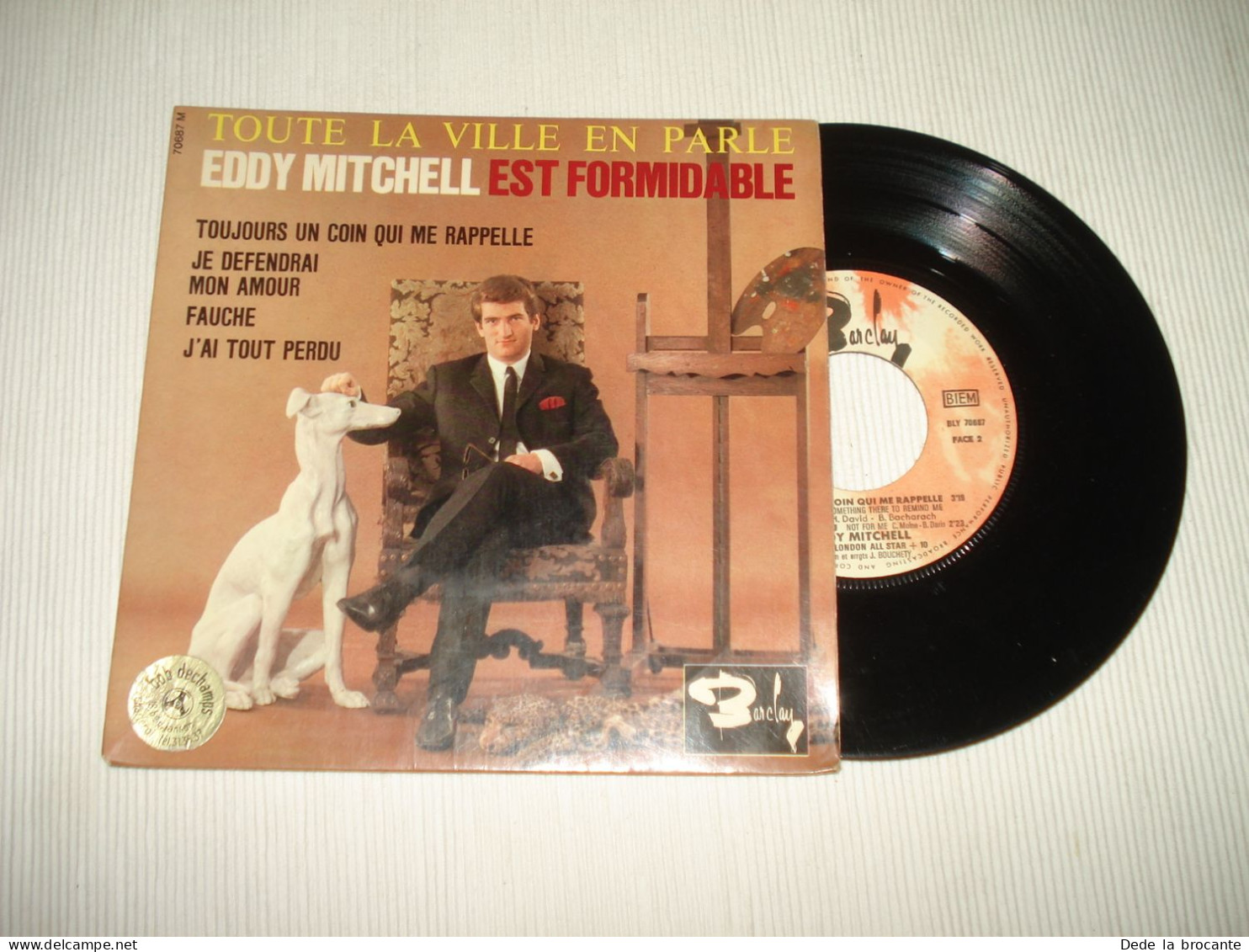 B13 / Eddy Mitchell – Est Formidable - EP - Barclay – 70 687 - Fr 1964  VG+/EX - Formats Spéciaux