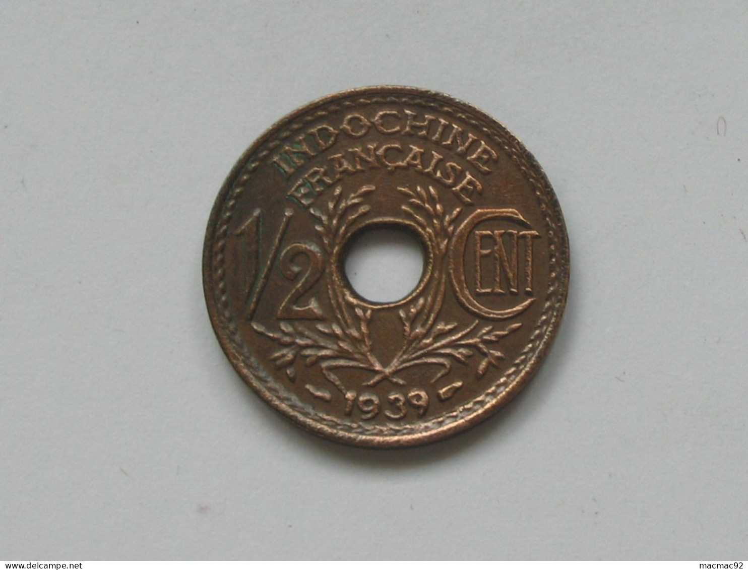 INDOCHINE - 1/2 Cent 1939  *****  EN ACHAT IMMEDIAT **** - Französisch-Indochina