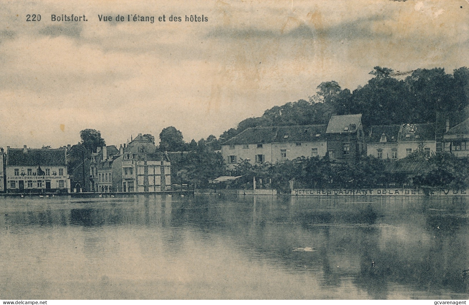 BOITFORT  VUE DE L'ETANG ET DES HOTELS           ZIE SCANS - Watermael-Boitsfort - Watermaal-Bosvoorde