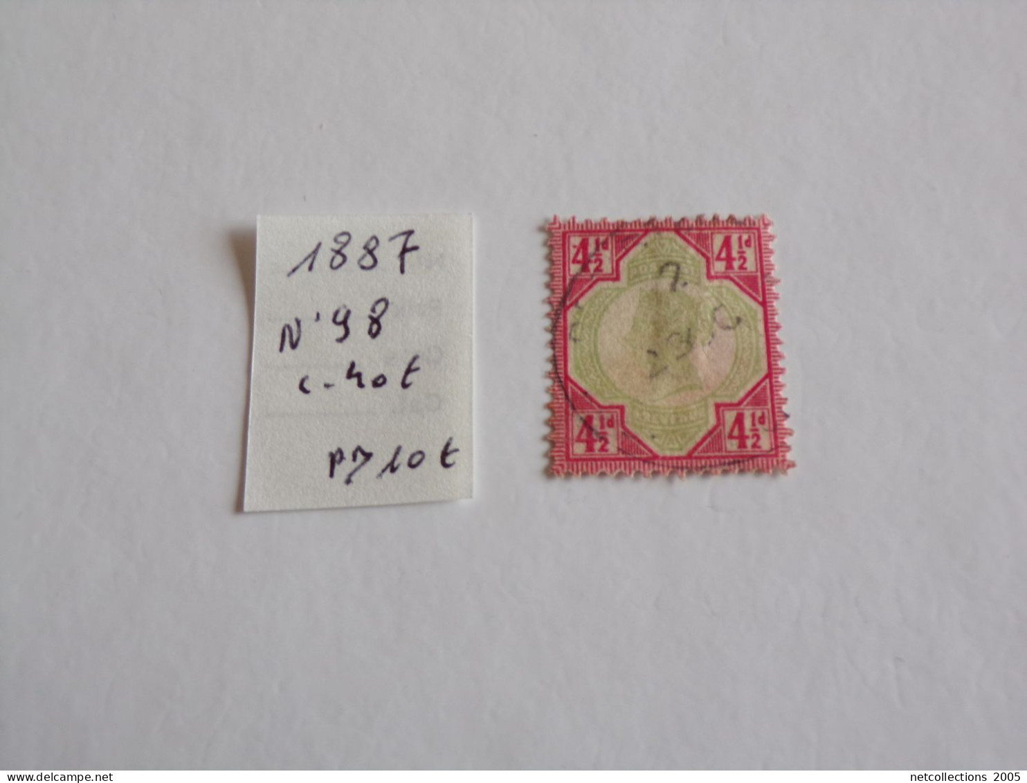 GRANDE BRETAGNE 1887 N°98 - OBLITERE - Used Stamps