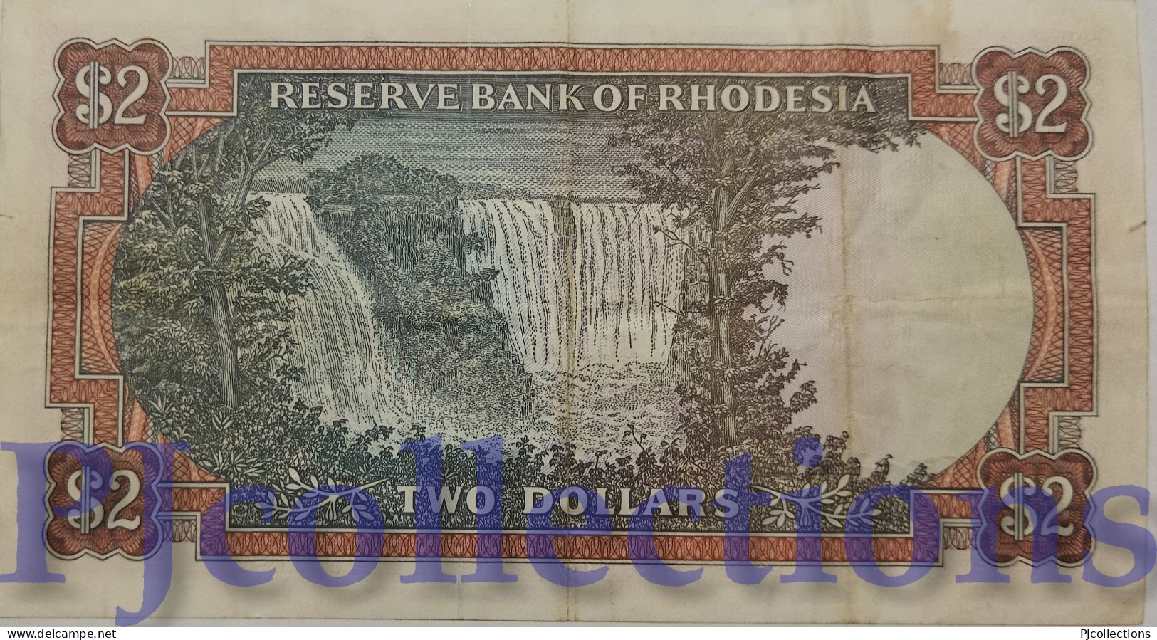 RHODESIA 2 DOLLARS 1972 PICK 31f VF - Rhodesien