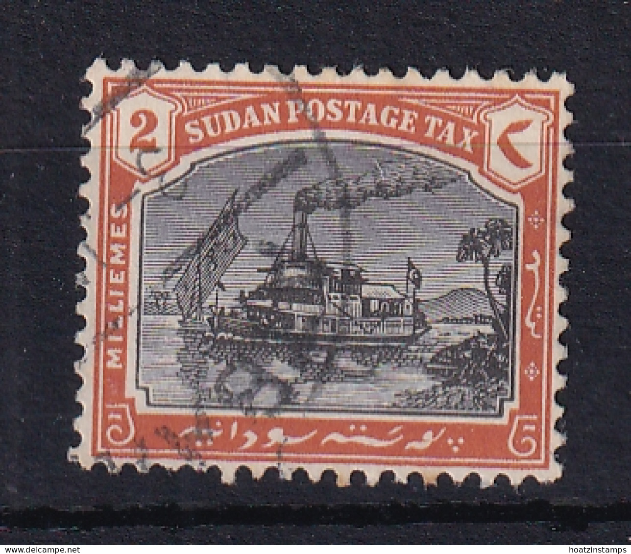Sdn: 1927/30   Postage Due - Gunboat   SG D9    2m    Used - Soudan (...-1951)