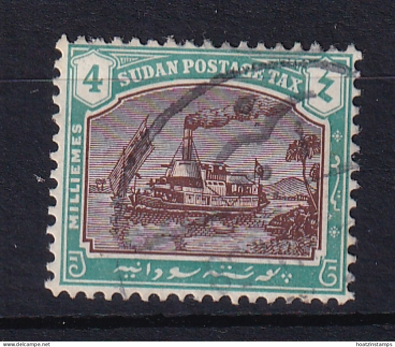 Sdn: 1927/30   Postage Due - Gunboat  SG D10   4m   Used - Soedan (...-1951)