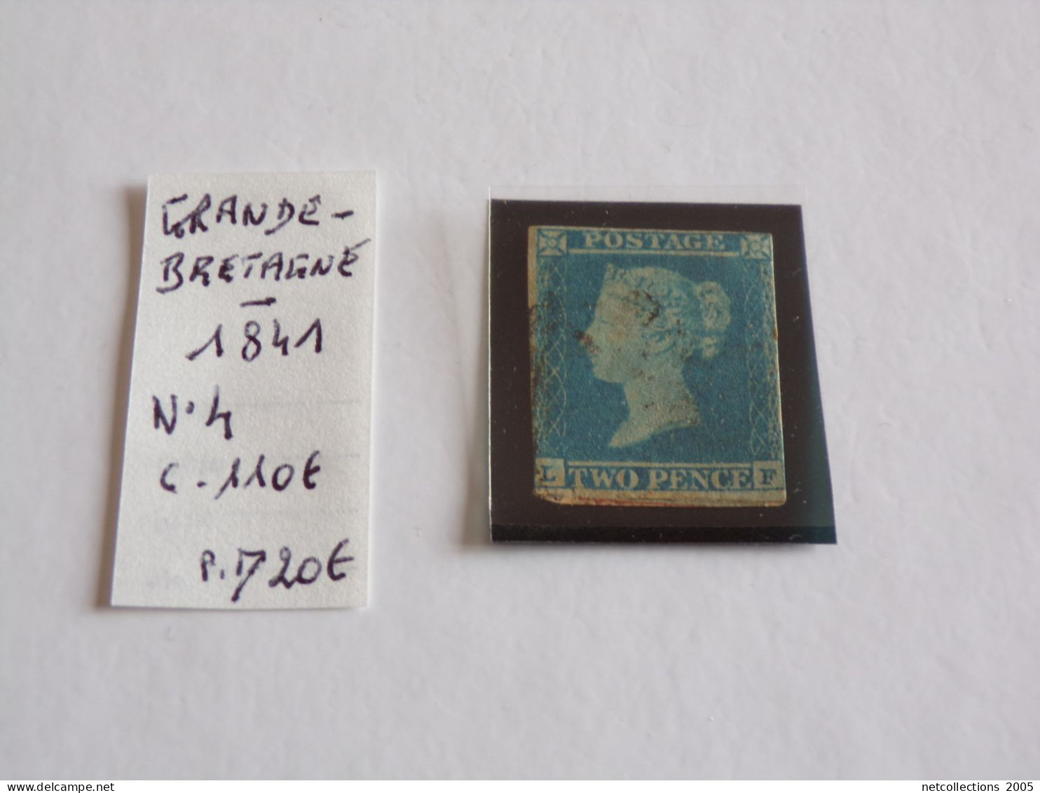 GRANDE BRETAGNE 1841 N°4 - OBLITERE - Used Stamps