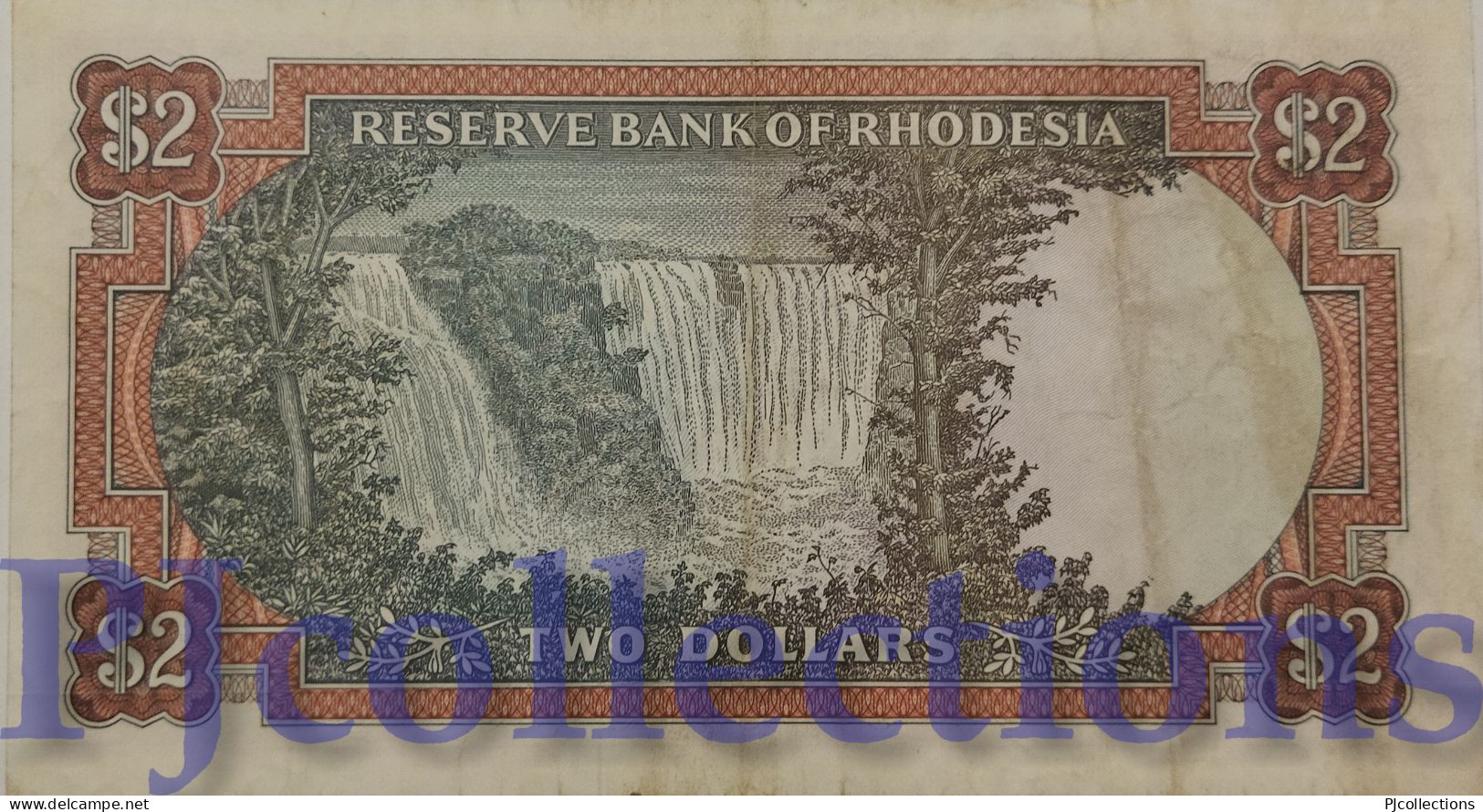 RHODESIA 2 DOLLARS 1970 PICK 31a VF+ - Rhodesia