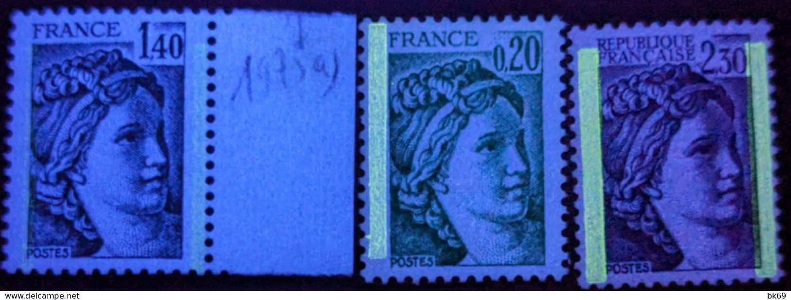 3 Variétés 1967a ,1975a GT, 2156b GT** Cote 6.70€ - Unused Stamps