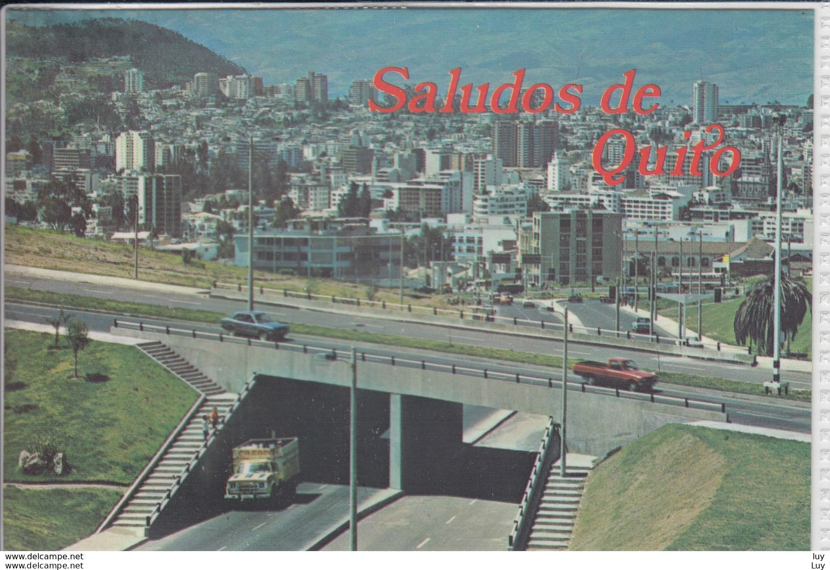 ECUADOR  QUITO, Entrada A Los Modernos Tuneles De San Juan Y San Roque 1980   Nice Stamp - Ecuador