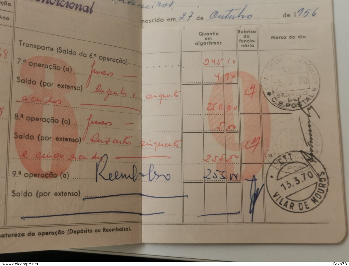 Caixa Geral De Depositos, Credito E Providencia 1965 - Covers & Documents