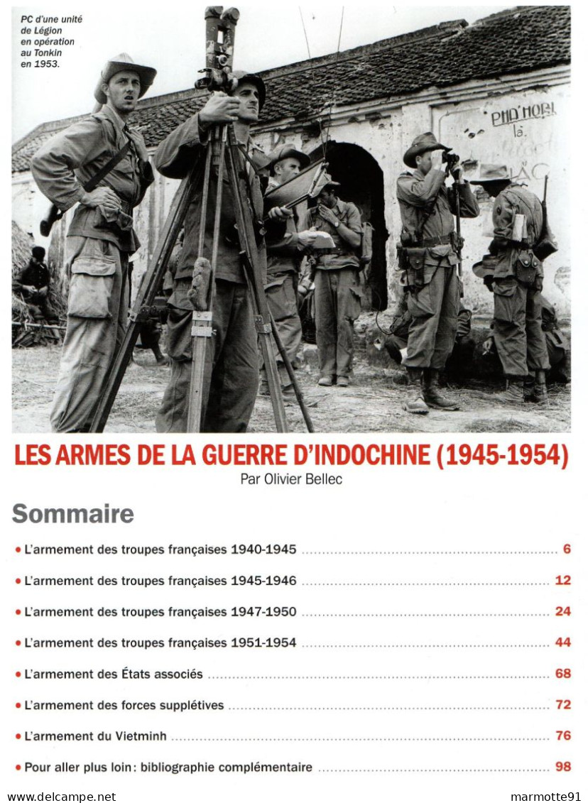 LES ARMES DE LA GUERRE D INDOCHINE 1945 1954 FRANCAIS INDOCHINOIS SUPPLETIFS VIETMINH - Francese