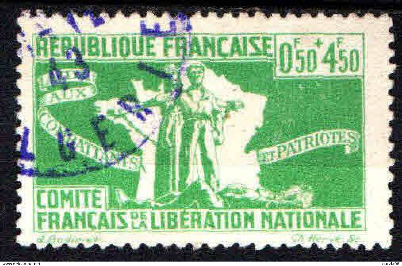 Algérie - 1943 - Emission CFLN- Œuvres De La France Combattante - N° 60 Des Colonies Générales - Oblitéré - Used - Gebruikt