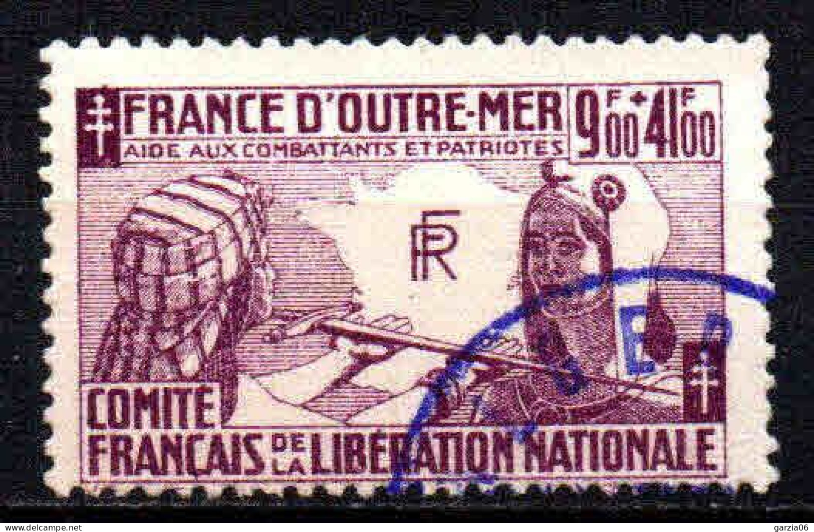 Algérie - 1943 - Emission CFLN- Œuvres De La France Combattante - N° 64 Des Colonies Générales - Oblitéré - Used - Usati