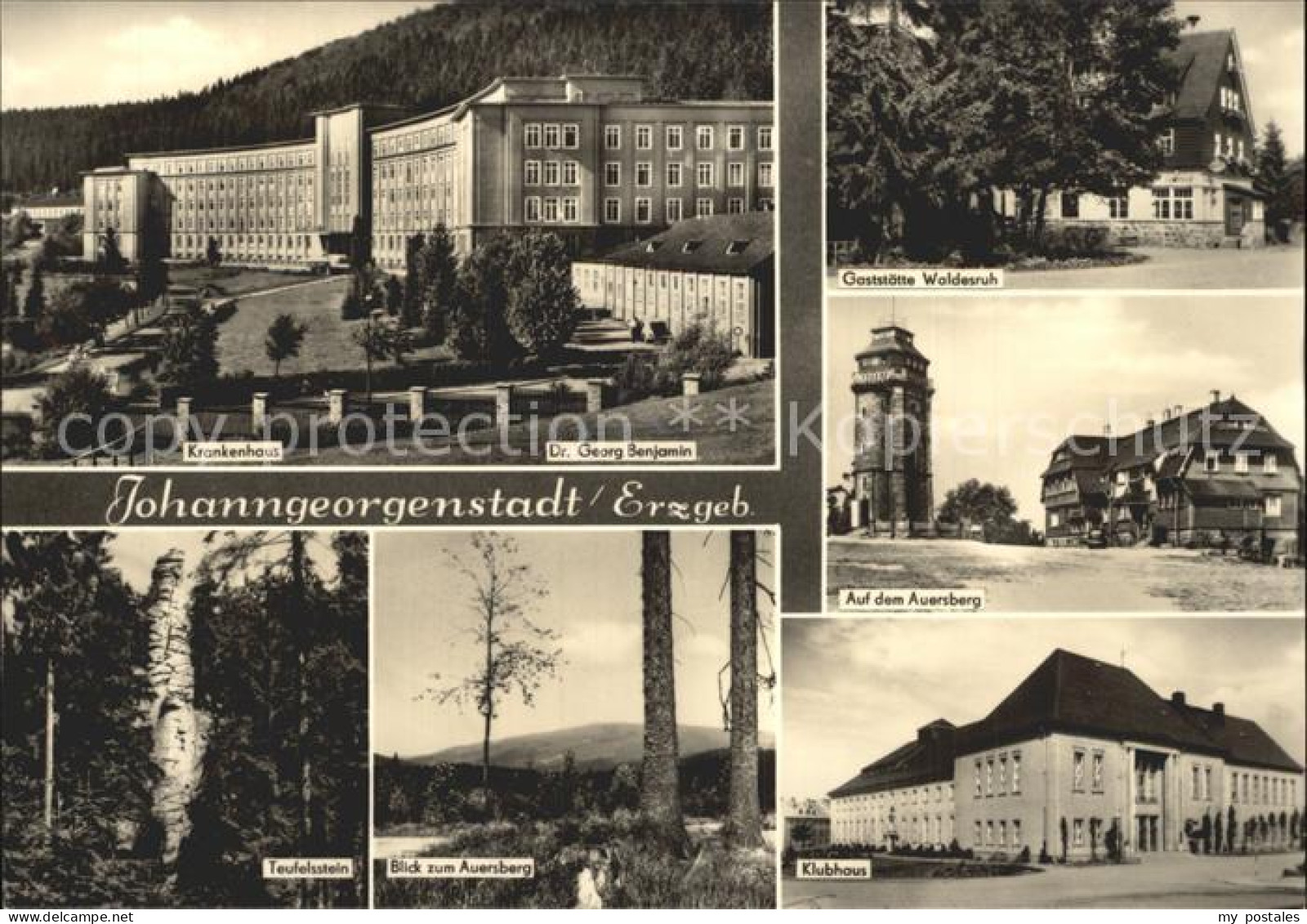 72355920 Johanngeorgenstadt Krankenhaus Gaststaette Waldesruh Auersberg Aussicht - Johanngeorgenstadt