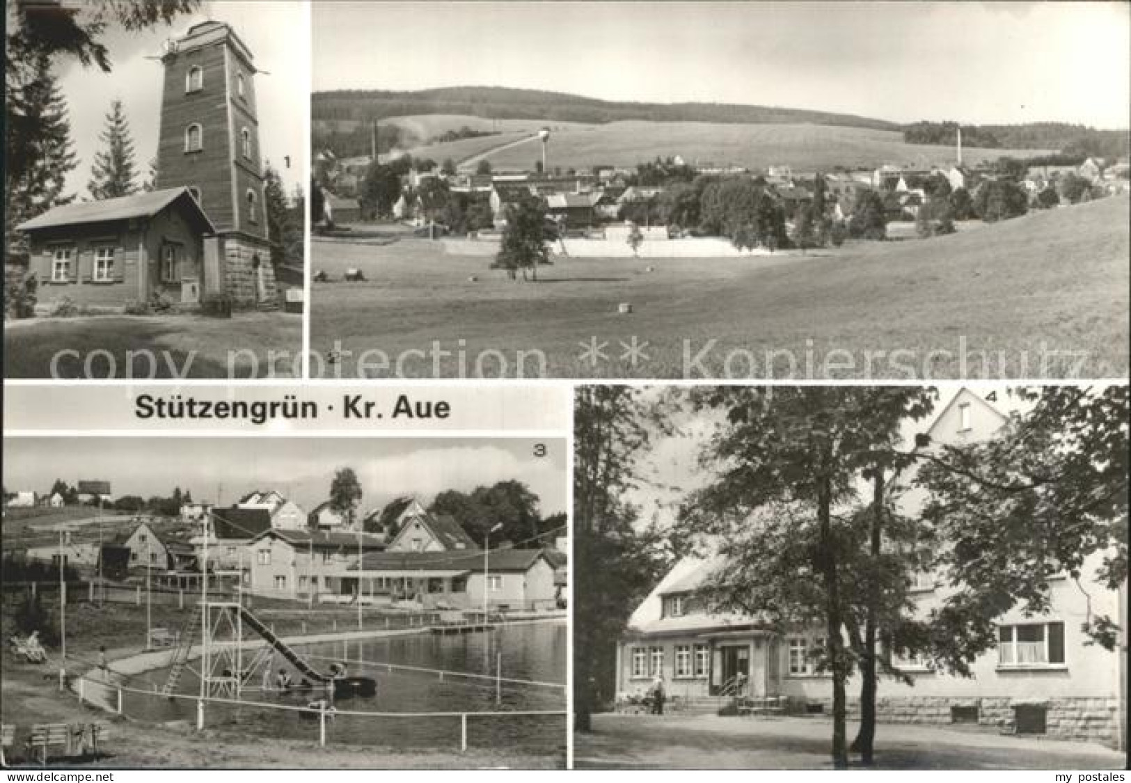 72355886 Aue Erzgebirge Kuhberg Aussichtsturm Panorama Naherholungszentrum Bergg - Aue