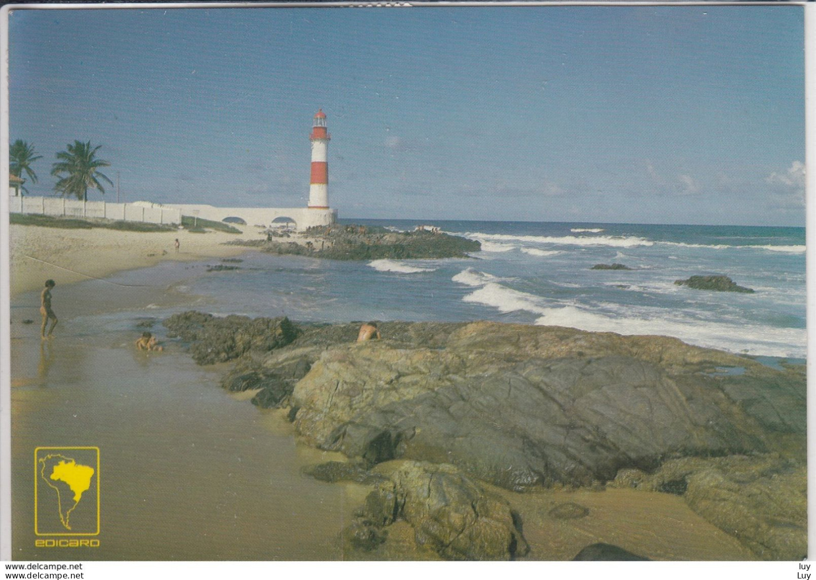 BRASIL  SALVADOR De Bahia, Praia E Frol De Iapua,  Lighthous, Leuchtturm  1989   Nice Stamp - Salvador De Bahia