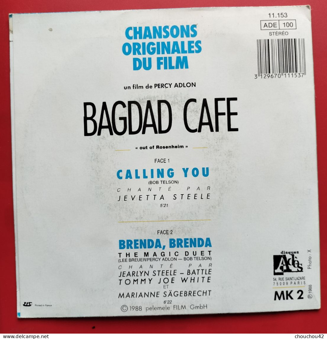 BO Du Film Bagdad Café Calling You - Filmmuziek