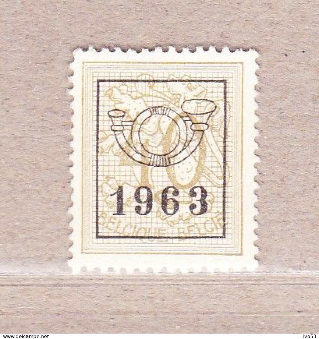 1961 Nr PRE742(*) Zonder Gom.Heraldieke Leeuw:40c.Opdruk 1963. - Typografisch 1951-80 (Cijfer Op Leeuw)