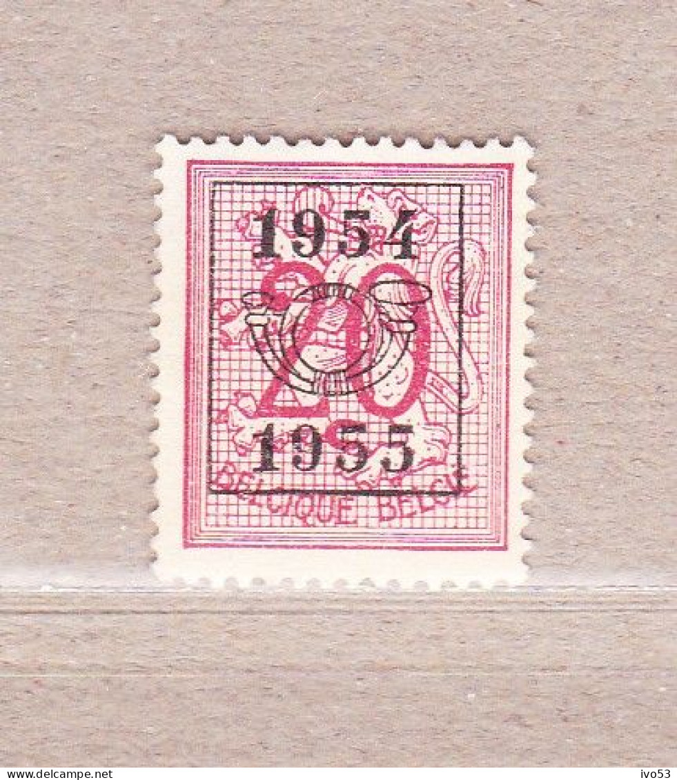 1954 Nr PRE647(*) Zonder Gom.Heraldieke Leeuw:20c.Opdruk 1954-1955. - Typo Precancels 1951-80 (Figure On Lion)
