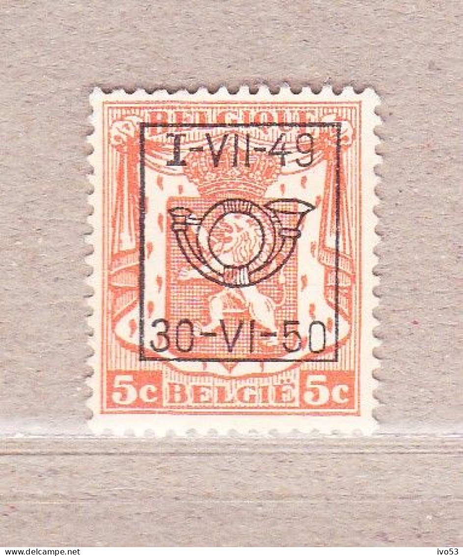 1949 Nr PRE594(*) Zonder Gom.Klein Staatswapen:5c.Opdruk I-VII-49 / 30-VI-50. - Typos 1936-51 (Petit Sceau)