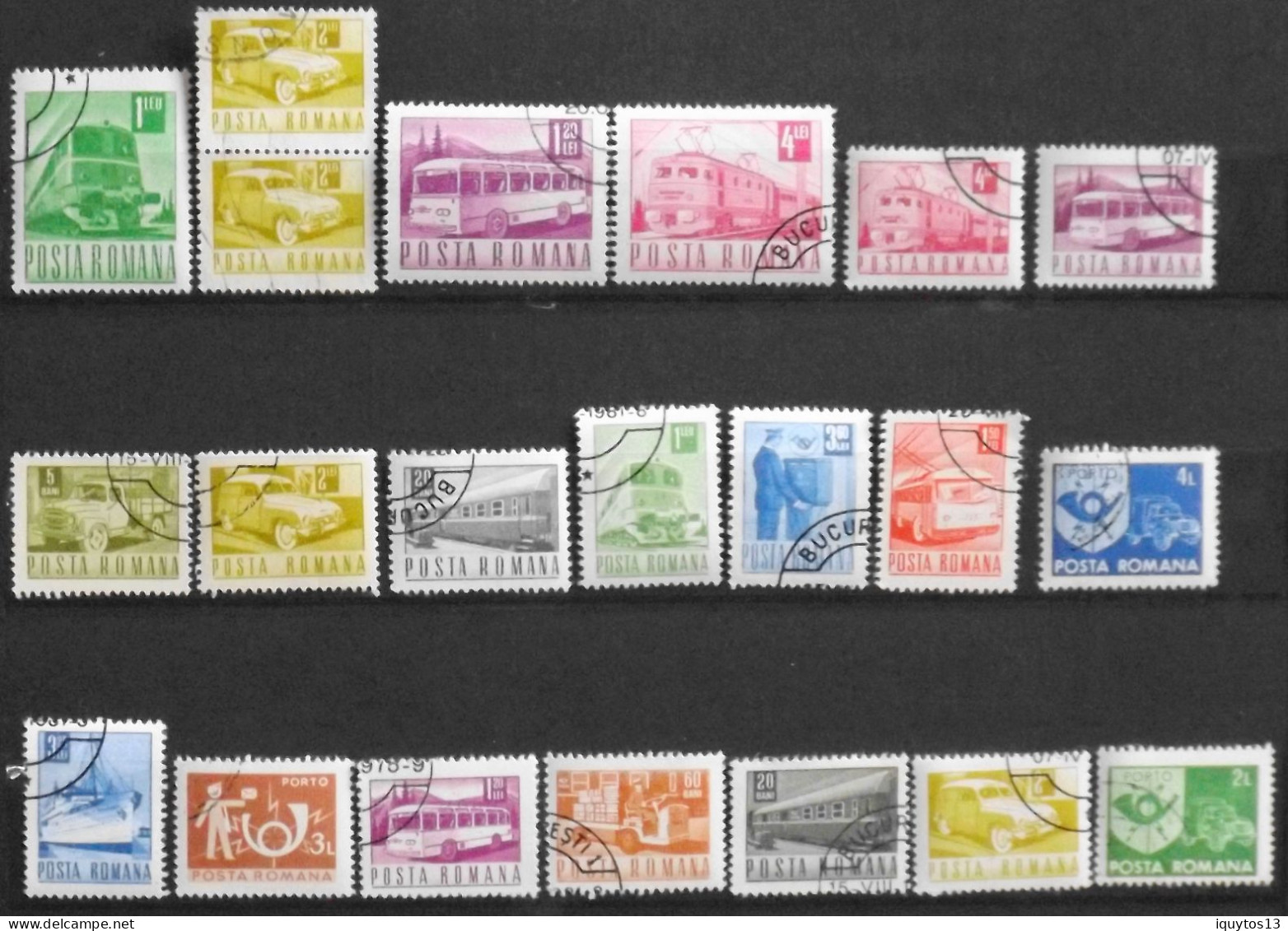 Lot De 90 Timbres - ROUMANIE POSTA ROMANA - Années Diverses - Oblitérés - Verzamelingen