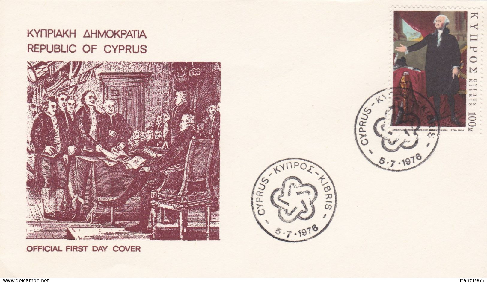 Cyprus - Bicentennial American Independence - 1976 - Onafhankelijkheid USA