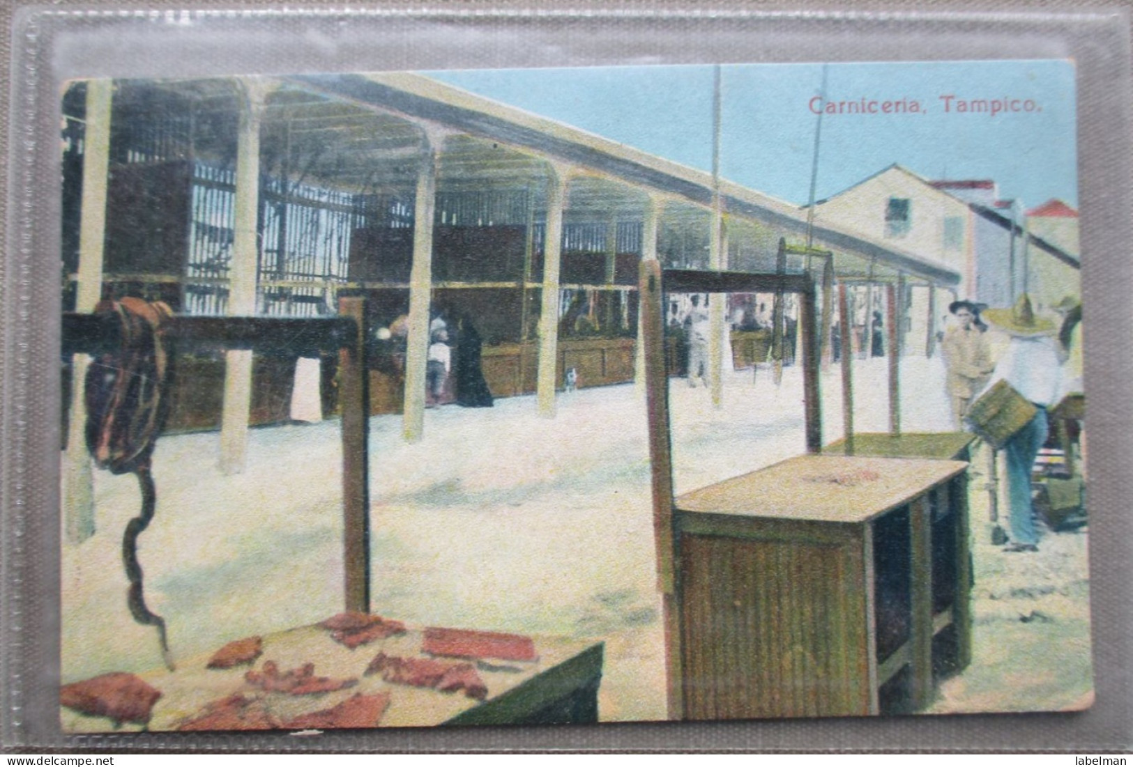 MEXICO TAMPICO MARKET CARNICERIA BUTCHER KARTE CARD POSTCARD CARTOLINA CARTE POSTALE ANSICHTSKARTE POSTKARTE - Mexico