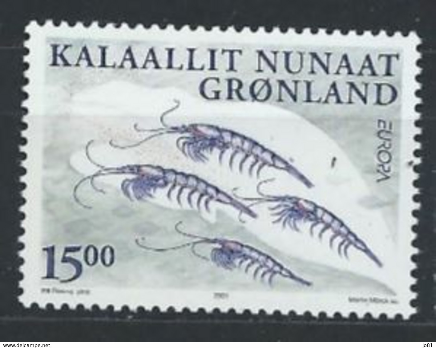 Groenland YT 345 Neuf Sans Charnière - XX - MNH Europa 2001 - Unused Stamps