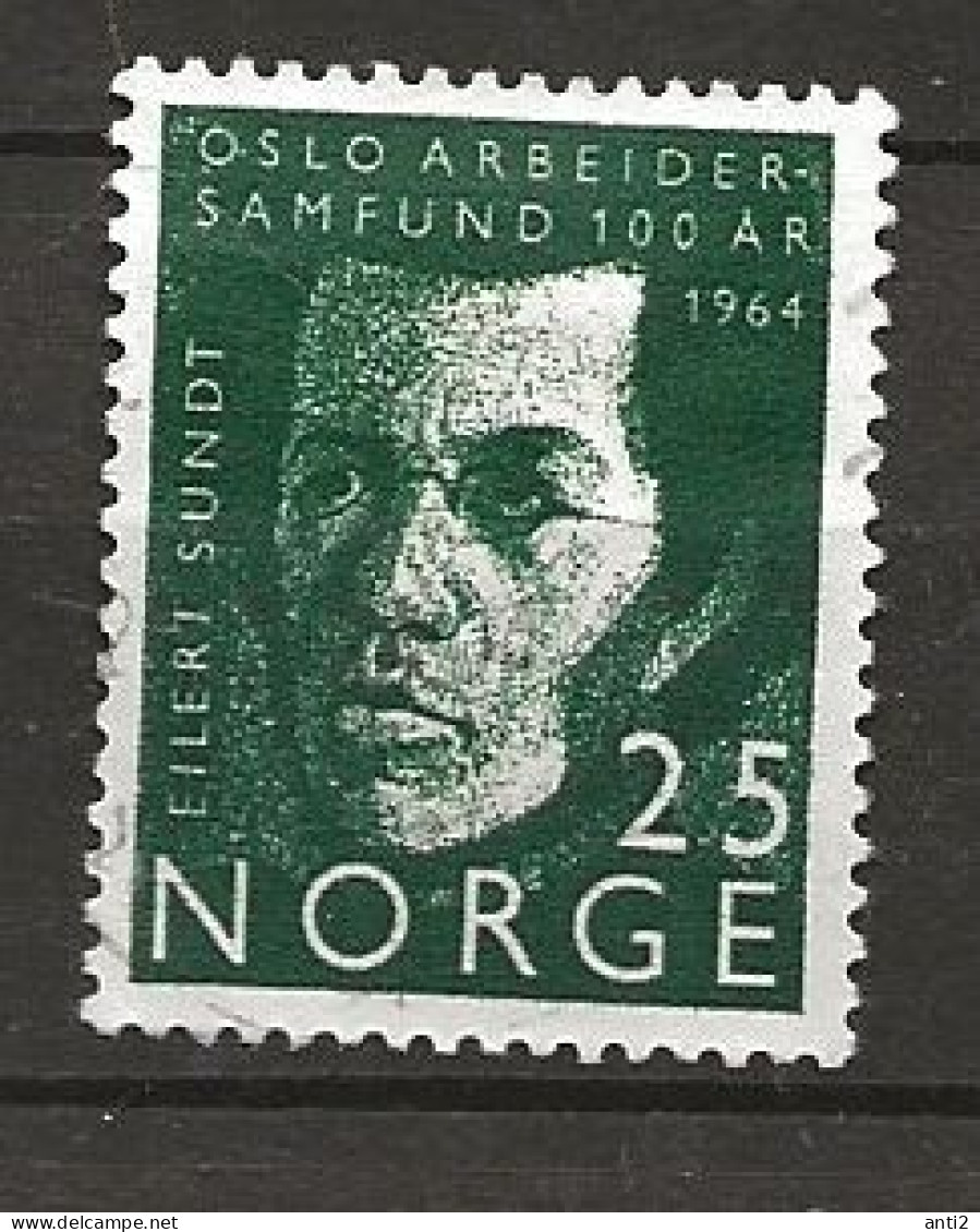 Norway 1964 Centenary Of Oslo Workers' Association, Eilert Sundt, Pastor And Author Mi 512 Cancelled(o) - Ongebruikt