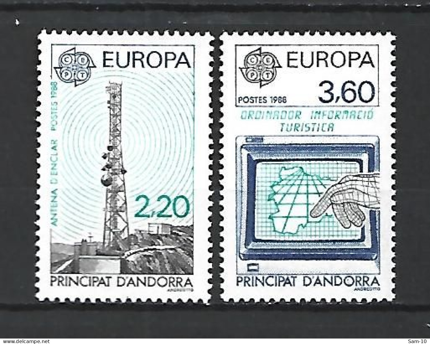 Timbre Europa En Neuf **  Andorre N 369 / 370 - 1988