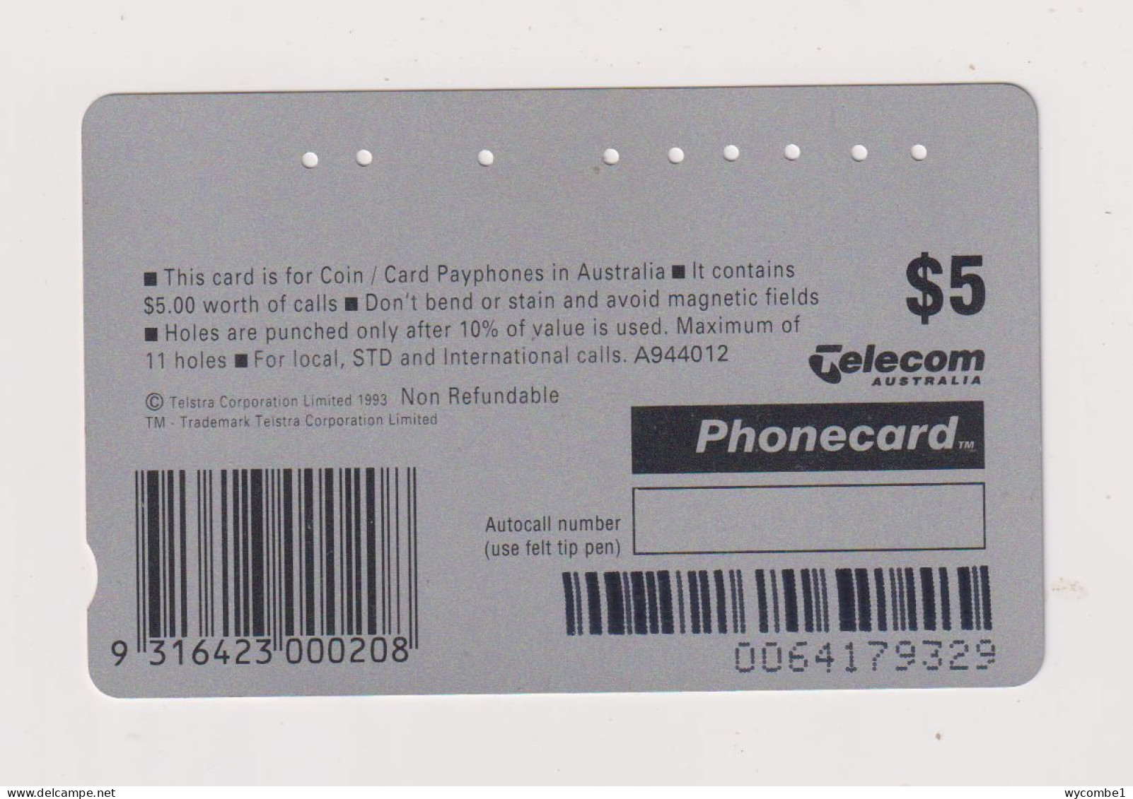 AUSTRALIA - Your Local Newsagent Magnetic Phonecard - Australie