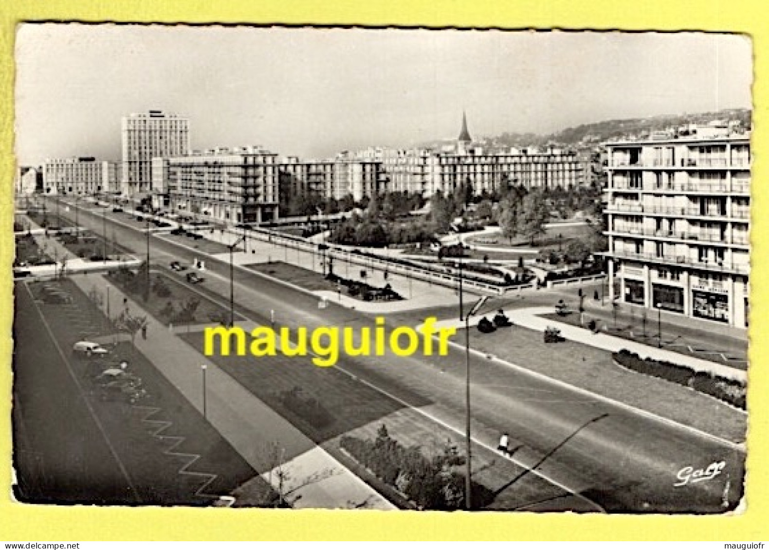 76 SEINE MARITIME / LE HAVRE / L'AVENUE FOCH ET LE SQUARE SAINT-ROCH / 1957 - Square Saint-Roch