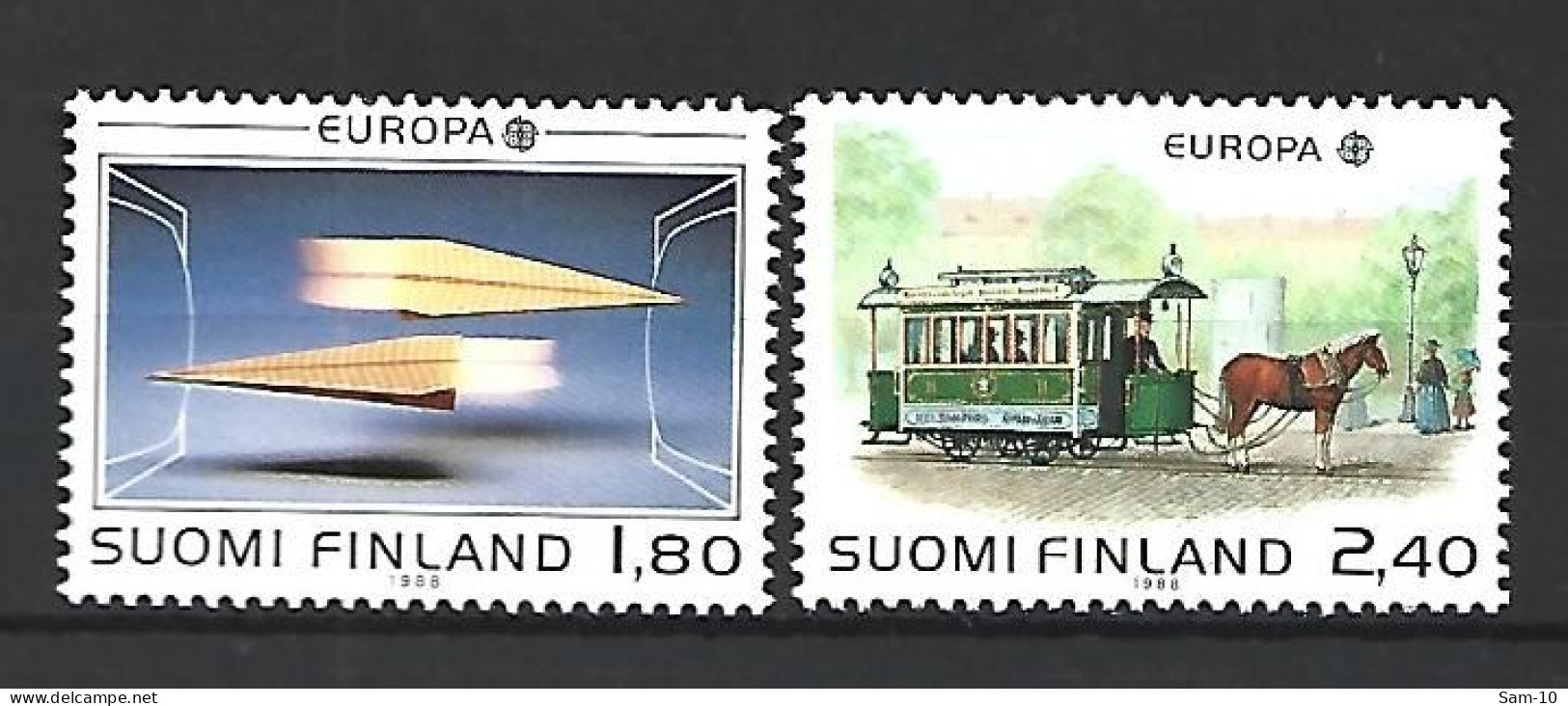 Timbre Europa En Neuf ** Finlande N 1015 / 1016 - 1988