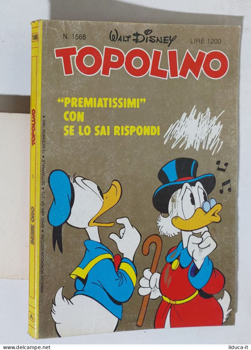 51879 TOPOLINO Libretto N. 1568 - Disney