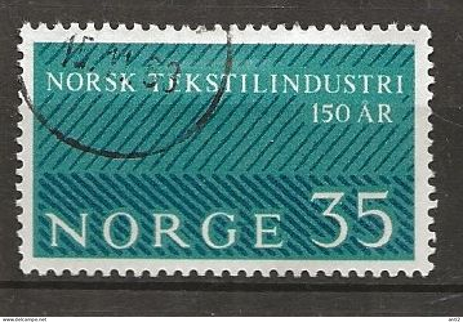 Norway 1963 150th Anniversary Of Norwegian Textile Industry.  Mi 501 Cancelled(o) - Oblitérés