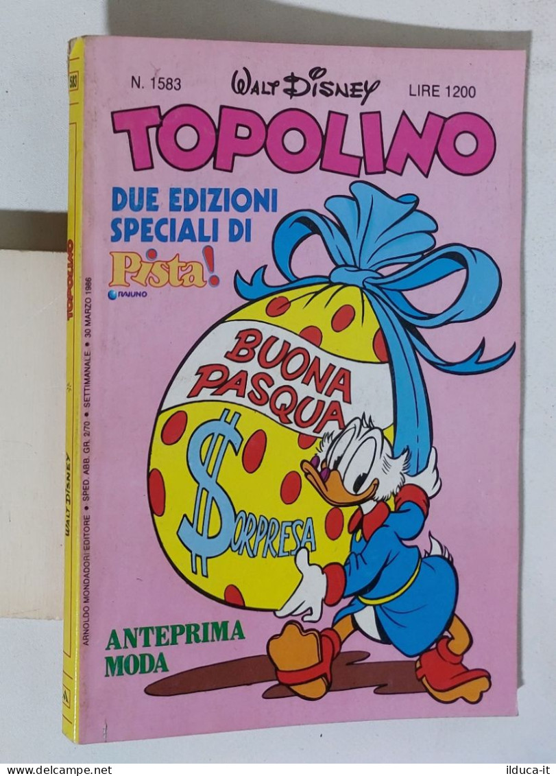 51883 TOPOLINO Libretto N. 1583 - Disney