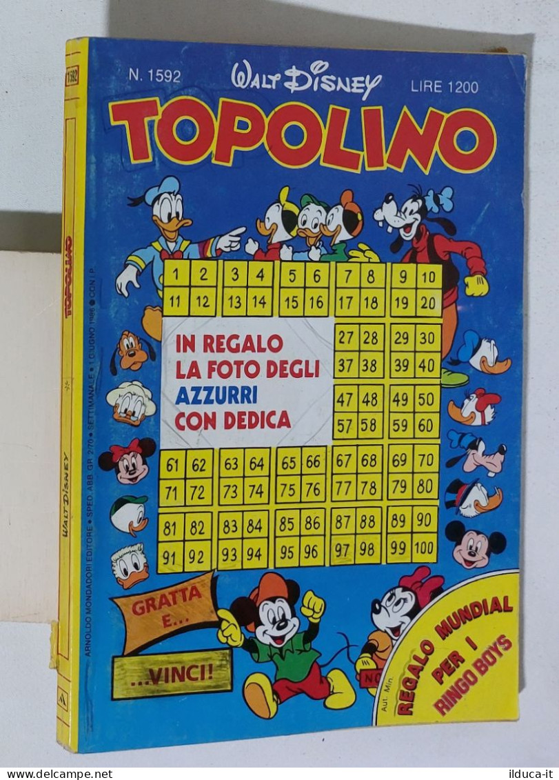 51893 TOPOLINO Libretto N. 1592 - Disney
