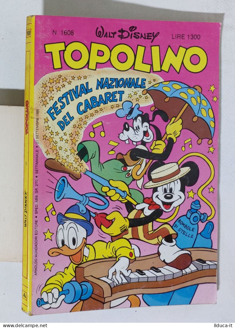 51895 TOPOLINO Libretto N. 1608 - Disney