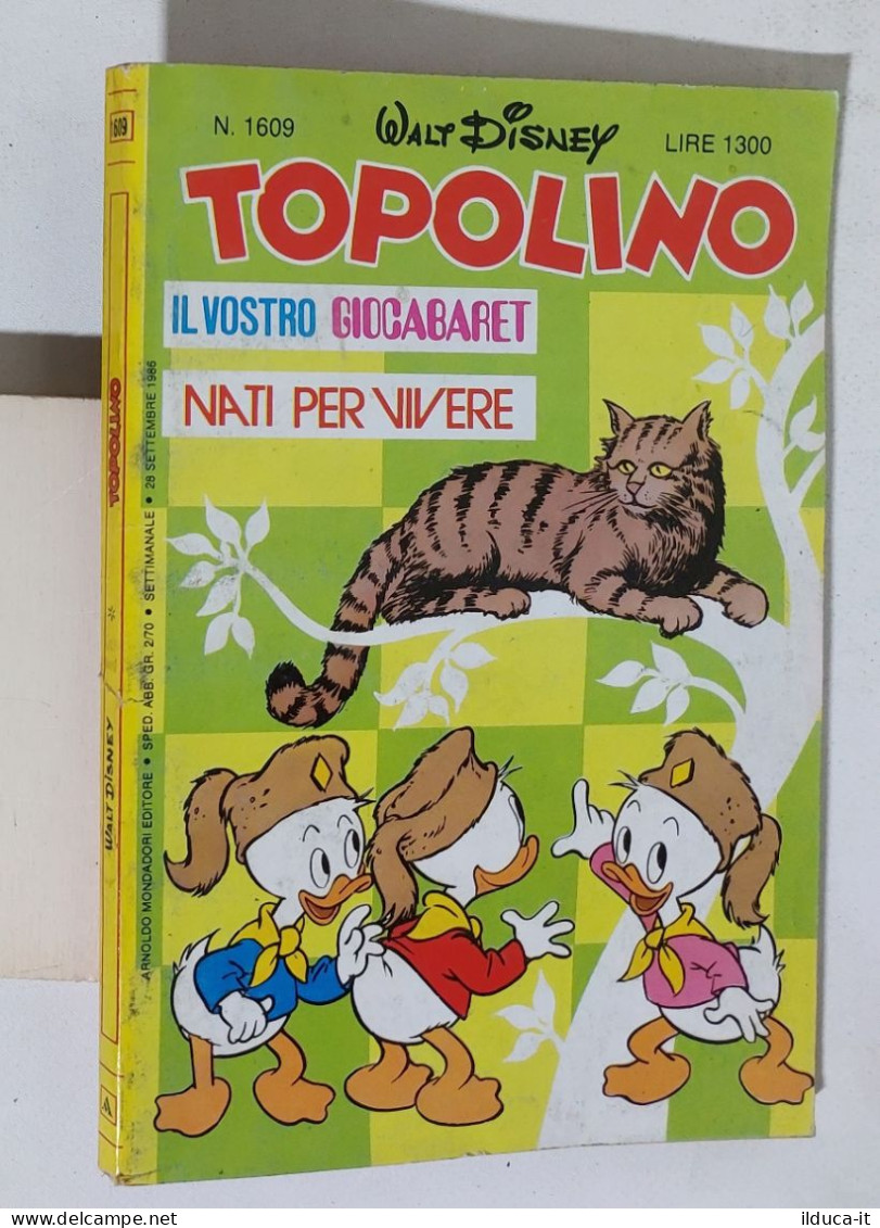 51896 TOPOLINO Libretto N. 1609 - Disney