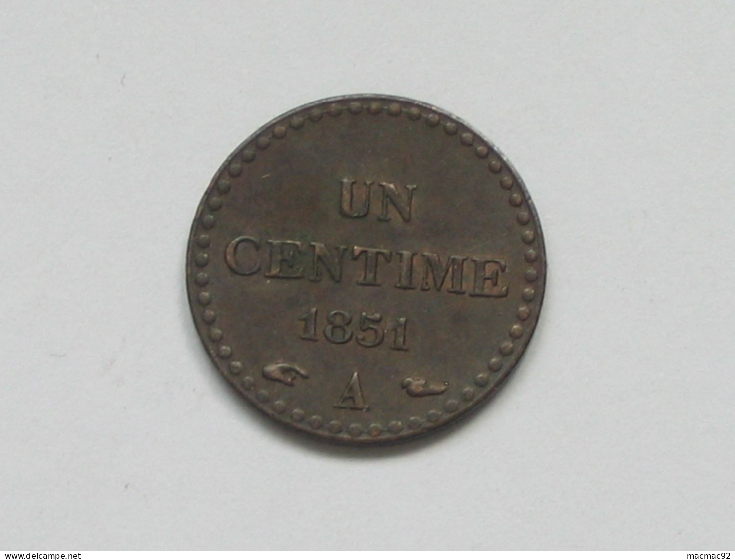 1 Centime  Dupré 1851 A   **** EN ACHAT IMMEDIAT ****  Très Belle Monnaie - 1 Centime