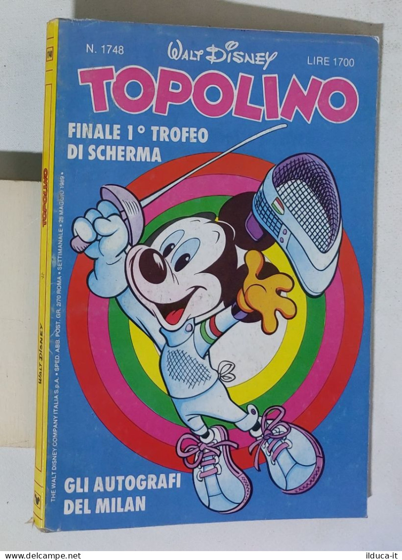 51913 TOPOLINO Libretto N. 1748 - Disney